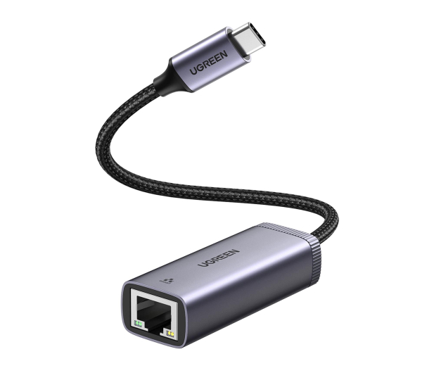 UGREEN CM483 Adapter sieciowy USB-C do RJ45 szary - 1488922 - zdjęcie